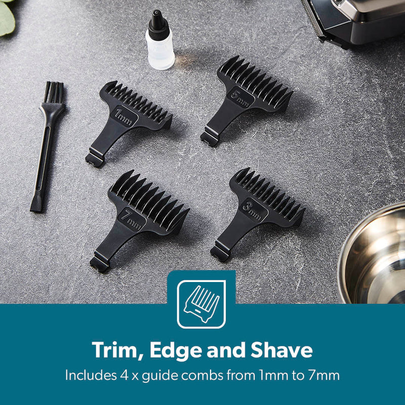 GEEPAS Waterproof and Rechargeable Hair & Beard Trimmer