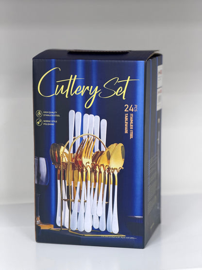 Stainless Steel Cutlery Set 24Pcs