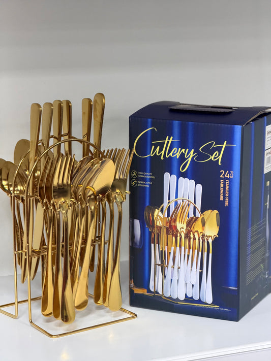 Stainless Steel Cutlery Set 24Pcs