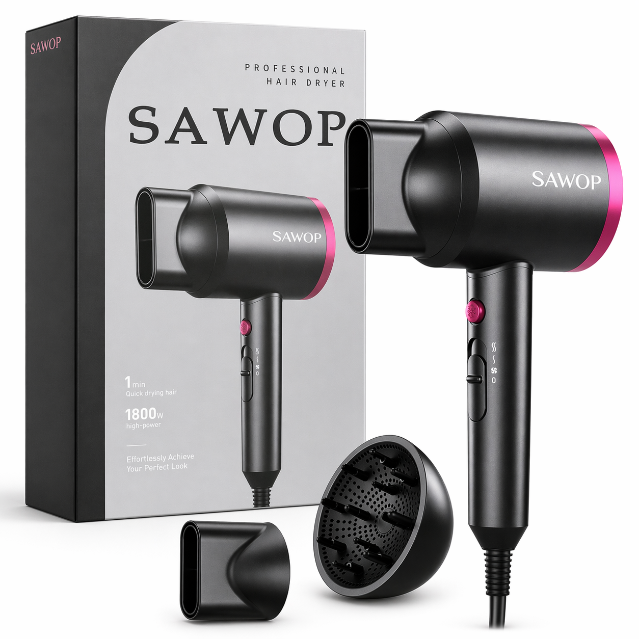 SAWOP 1800W Professional Hair Dryer