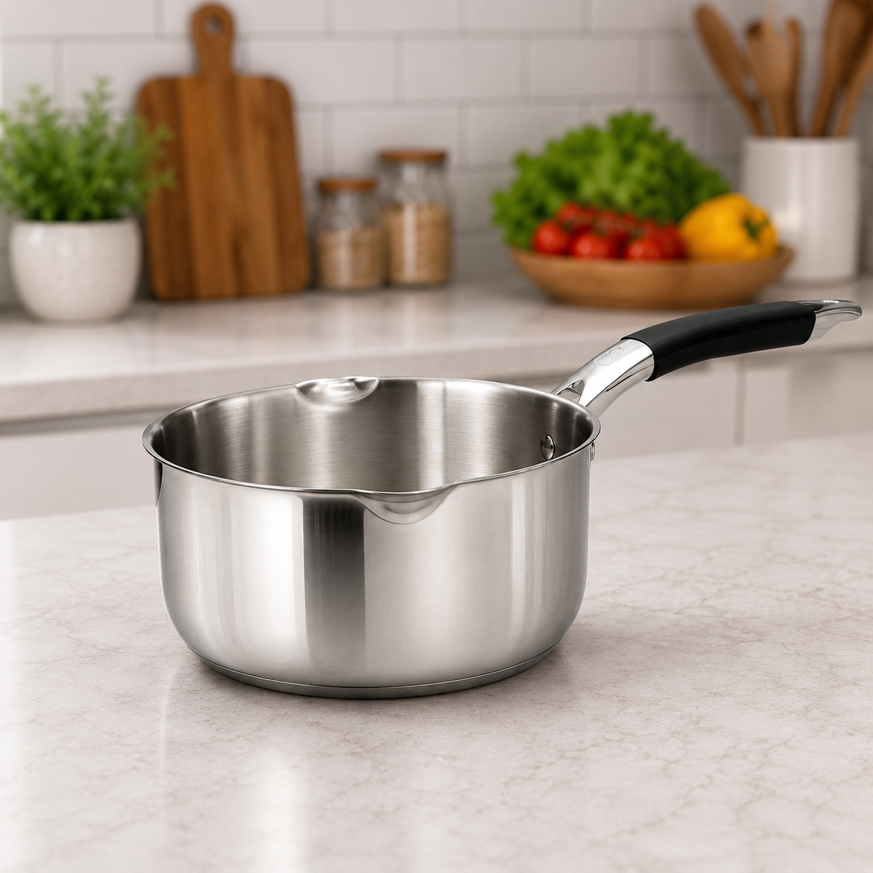 Premium Stainless Steel Milk Pan 16cm,18cm and 20cm