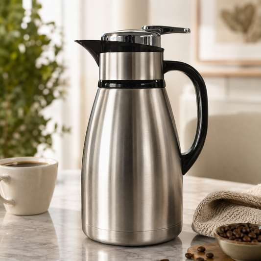 Premium 2L Stainless Steel Vacuum Flask – Double Wall Insulated Thermal Coffee Jug