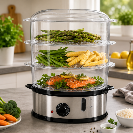 Daewoo 3 Tier Food Steamer – 9L
