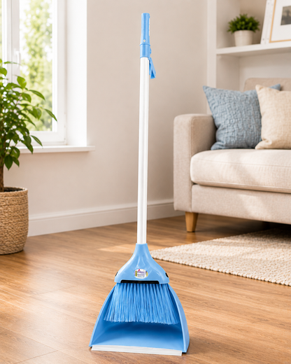 Broom & Dustpan Set with Long Handle