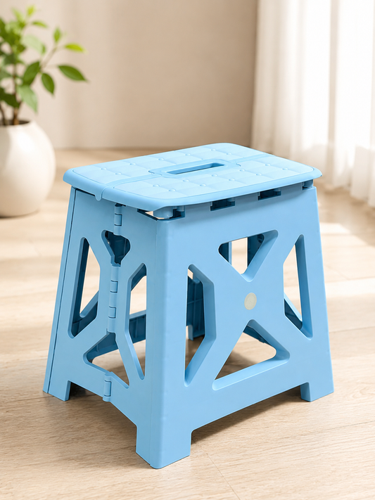 Foldable Plastic Stool 33cm- Heavy Duty Portable Stool