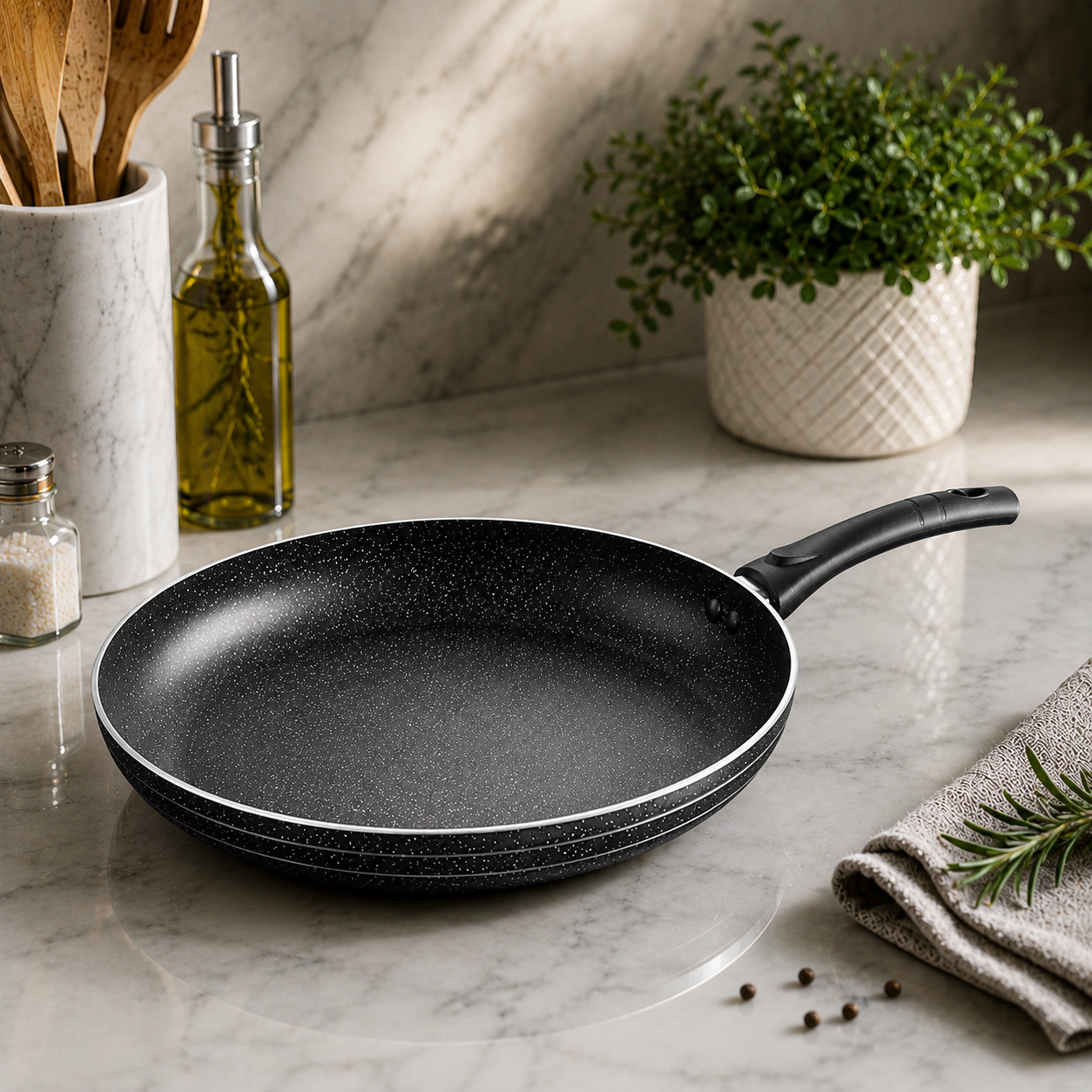 Non Stick Frying Pan with Marble Stone Coating 22cm-32cm