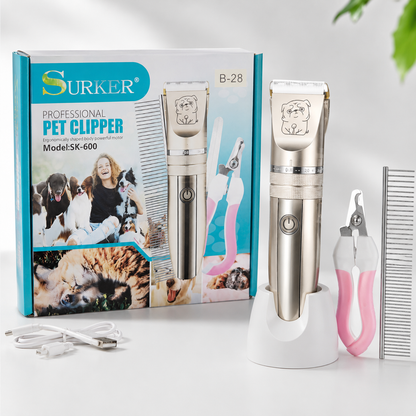 Surker SK-600 Professional Pet Grooming Clipper Kit
