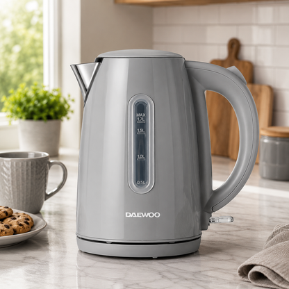 Daewoo Grey Kensington 1.7L Jug Kettle