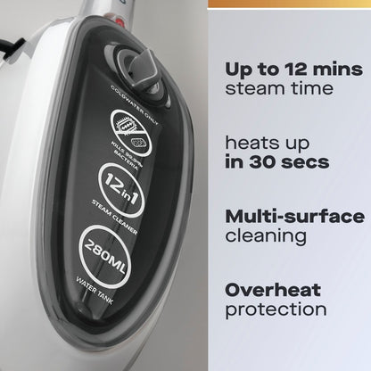 Daewoo 12-in-1 Steam Mop & Handheld Steam Cleaner