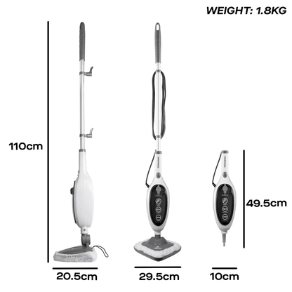 Daewoo 12-in-1 Steam Mop & Handheld Steam Cleaner