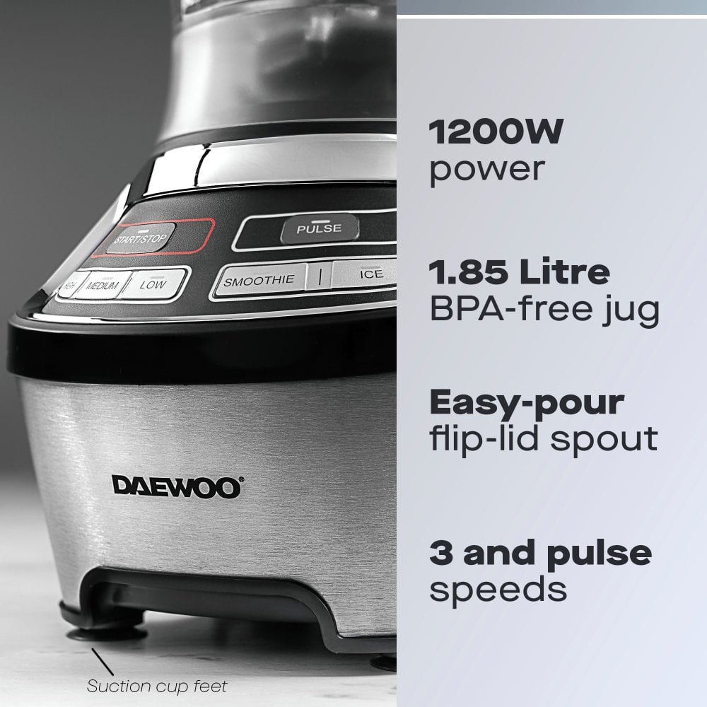 Daewoo 1200W 1.85L Samurai Powerblend Pro Blender