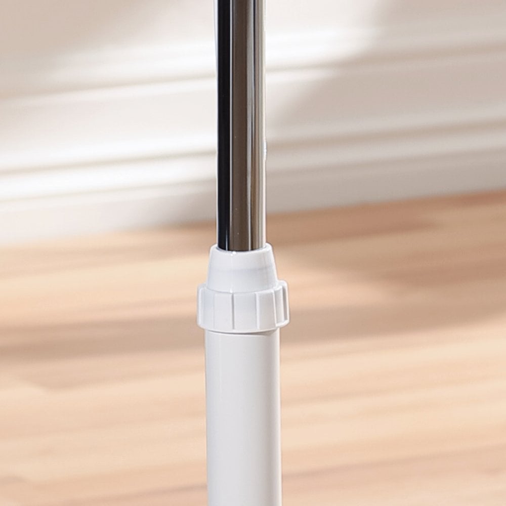 Daewoo 16" White Pedestal Fan with Cross base