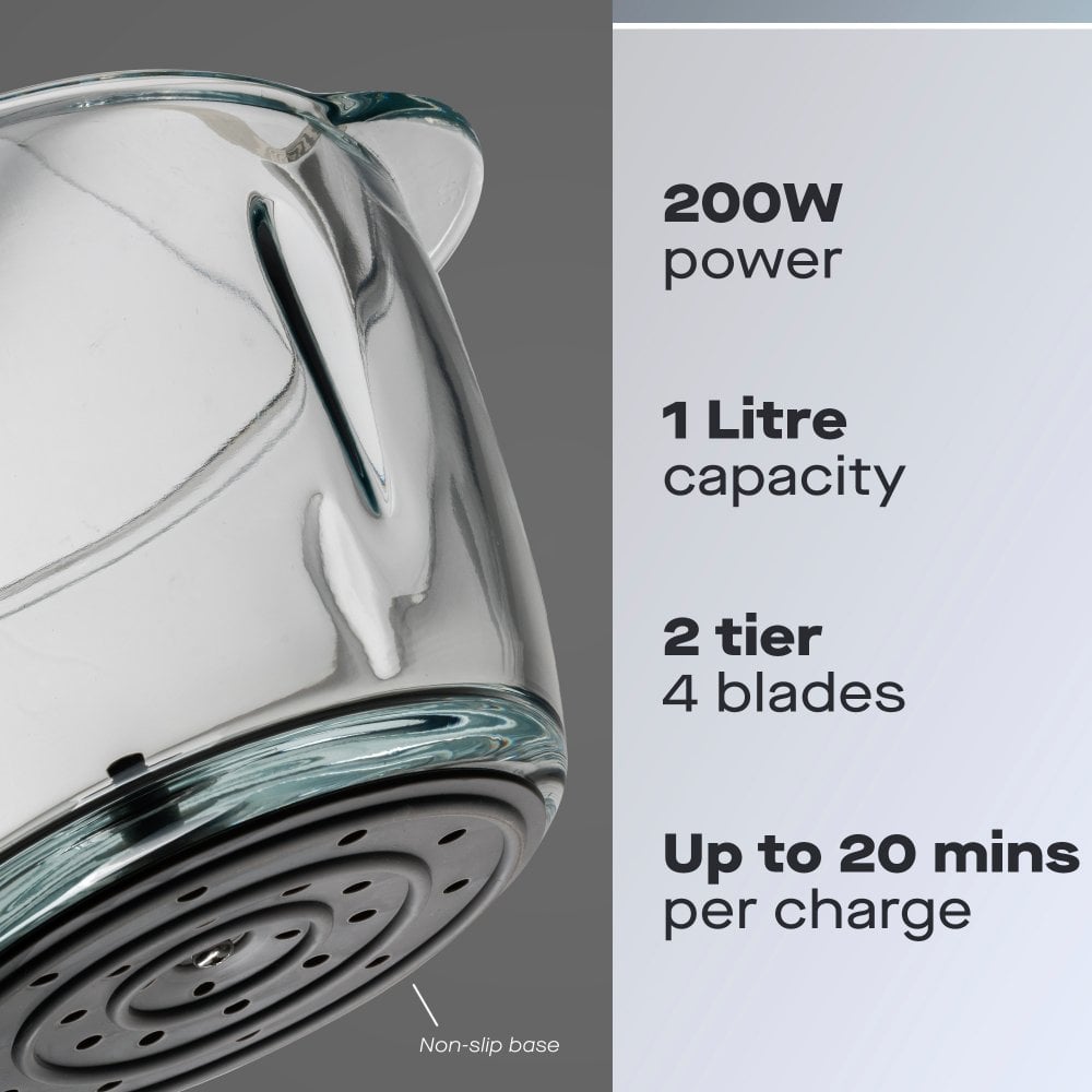 Daewoo Cordless Pro – 1L Rechargeable Food Chopper