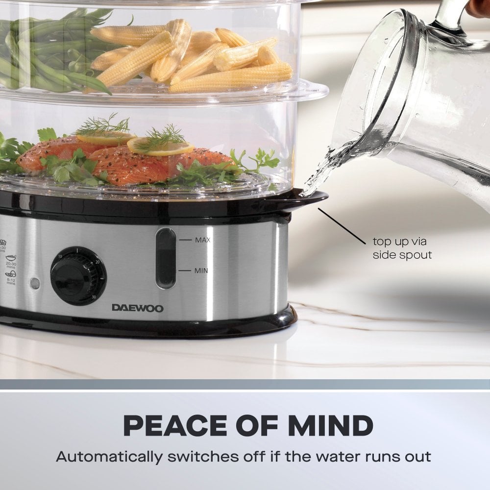 Daewoo 3 Tier Food Steamer – 9L