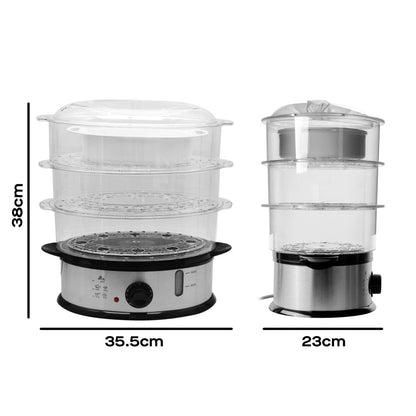 Daewoo 3 Tier Food Steamer – 9L