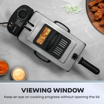 Daewoo 3L Deep Fat Fryer Stainless Steel – 2000W