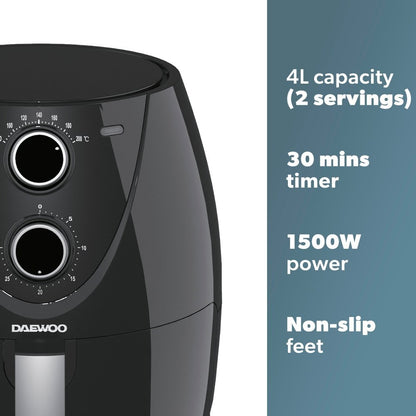 Daewoo 4L Single Drawer Air Fryer 1500W