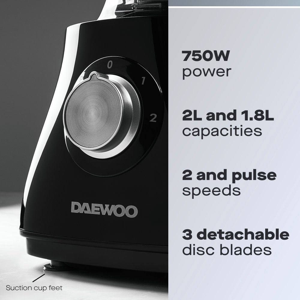 Daewoo 750W Food Processor & Blender Combo