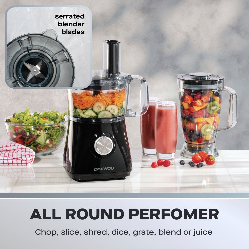 Daewoo 750W Food Processor & Blender Combo