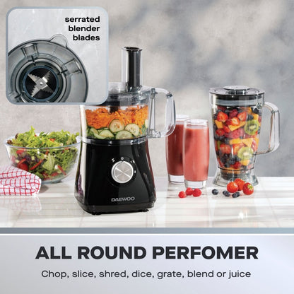 Daewoo 750W Food Processor & Blender Combo
