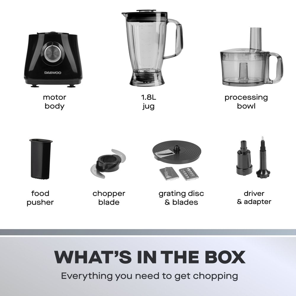 Daewoo 750W Food Processor & Blender Combo