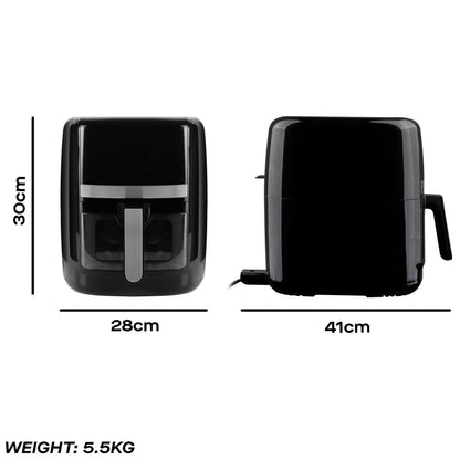 Daewoo 8L Air Fryer with Window & Divider