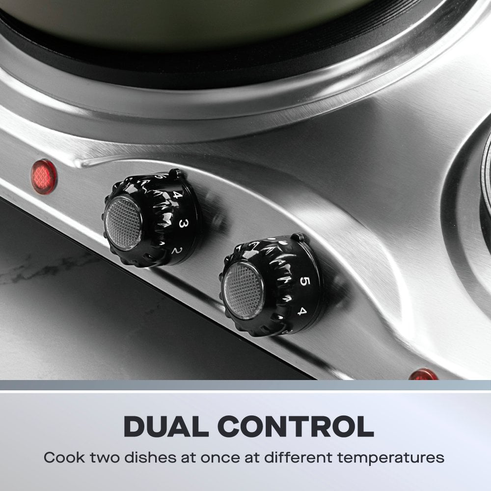 Daewoo Double Hot Plate – 2500W Portable Electric Hob