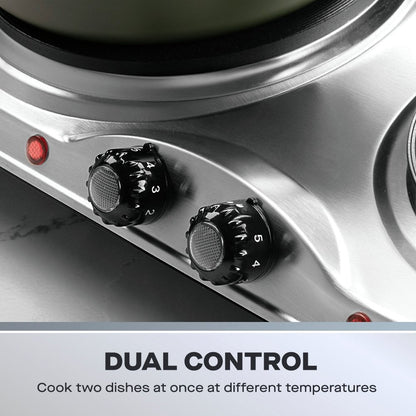 Daewoo Double Hot Plate – 2500W Portable Electric Hob