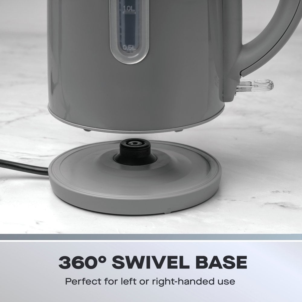 Daewoo Grey Kensington 1.7L Jug Kettle