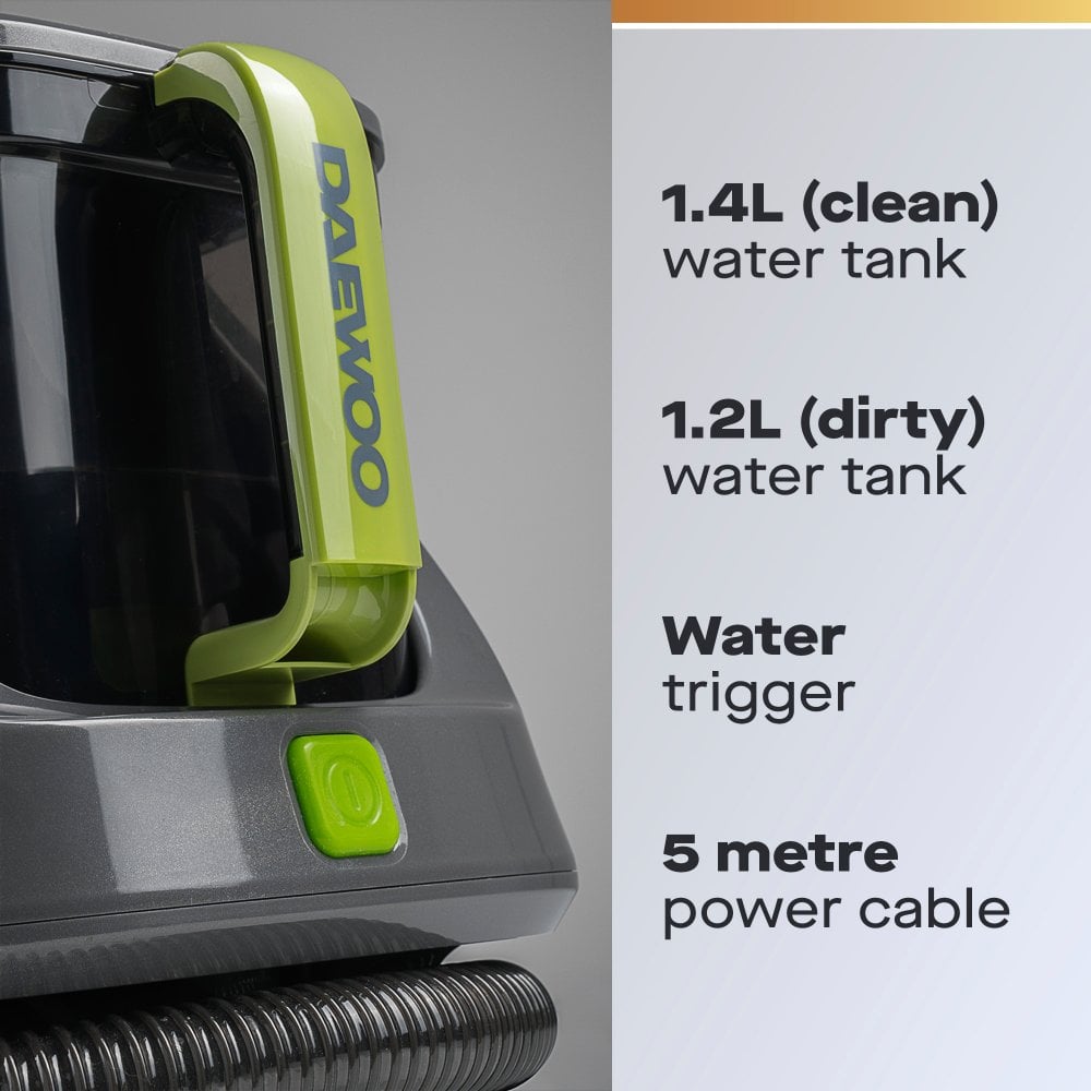 Daewoo Hurricane 650W 1.4L Carpet & Upholstery Spot Washer
