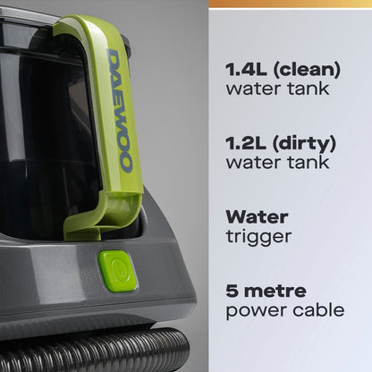 Daewoo Hurricane 650W 1.4L Carpet & Upholstery Spot Washer