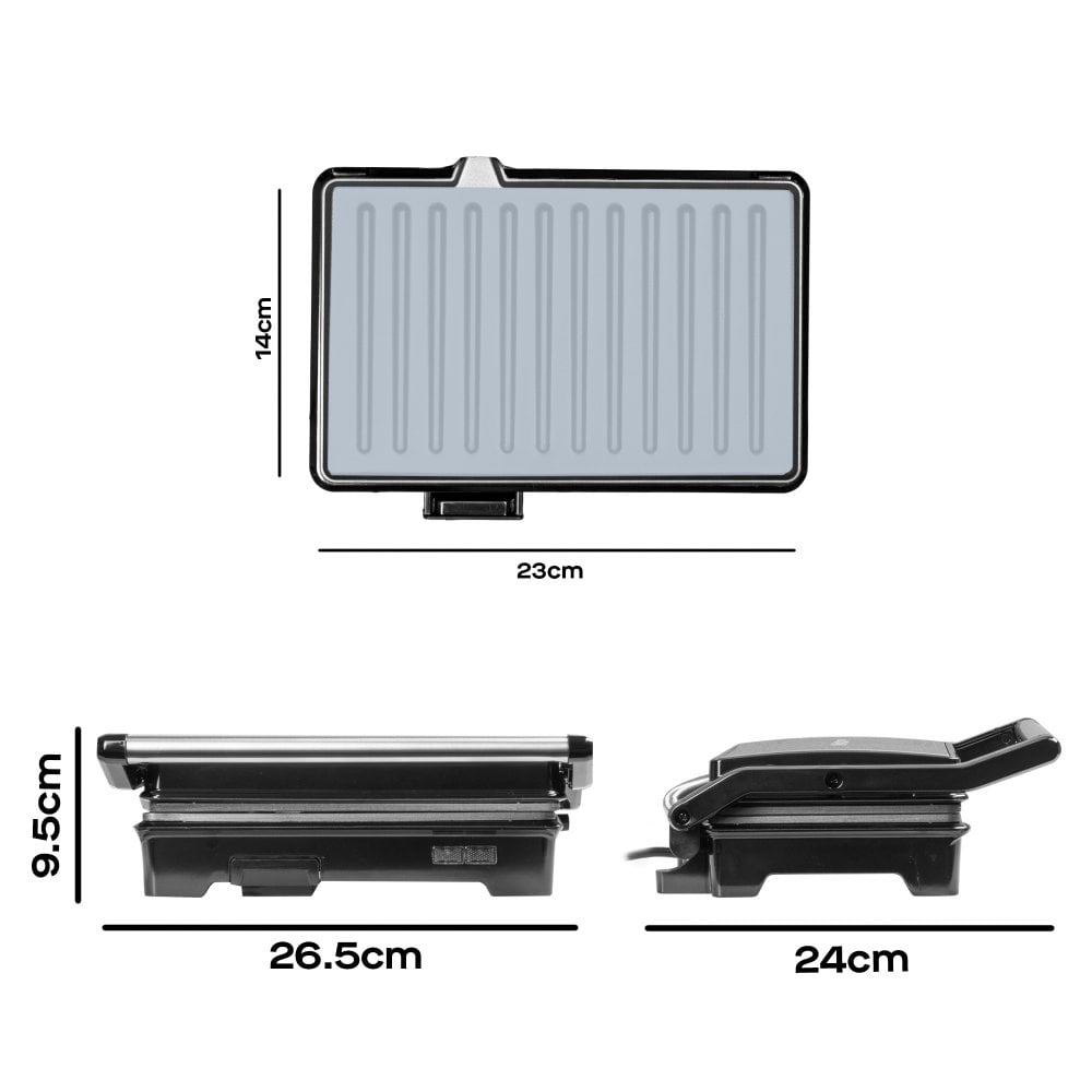 Daewoo Panini Press Sandwich Maker & Grill 750W