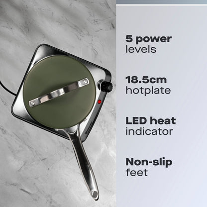 Daewoo Single Hot Plate – 1500W Portable Electric Hob