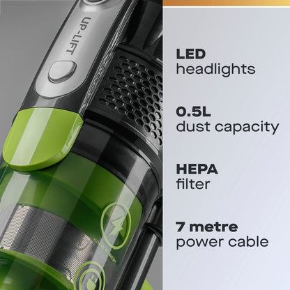 Daewoo Tornado 600W 2-in-1 Up-Lift Upright Corded Vacuum Cleaner