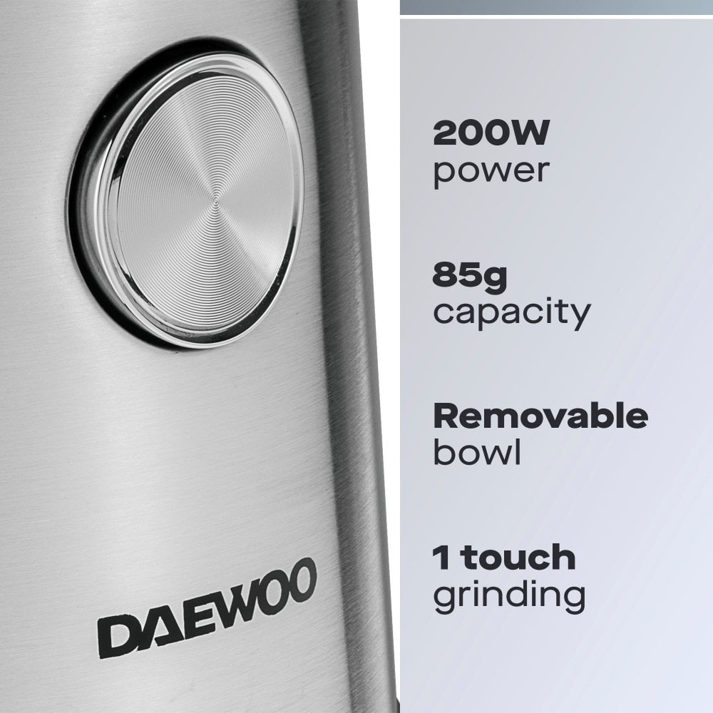 Daewoo Wet & Dry Coffee & Spice Grinder – 200W