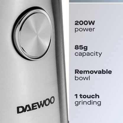 Daewoo Wet & Dry Coffee & Spice Grinder – 200W