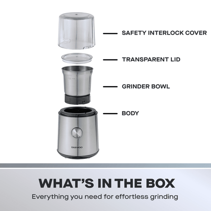 Daewoo Wet & Dry Coffee & Spice Grinder – 200W