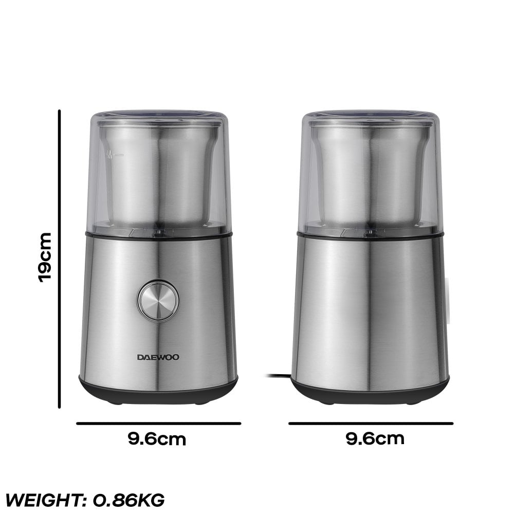 Daewoo Wet & Dry Coffee & Spice Grinder – 200W