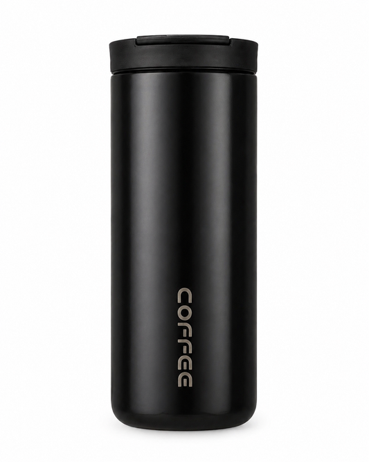Vacuum Insulated Coffee Tumbler 500ml – Double Wall Thermal Travel Mug with Lid