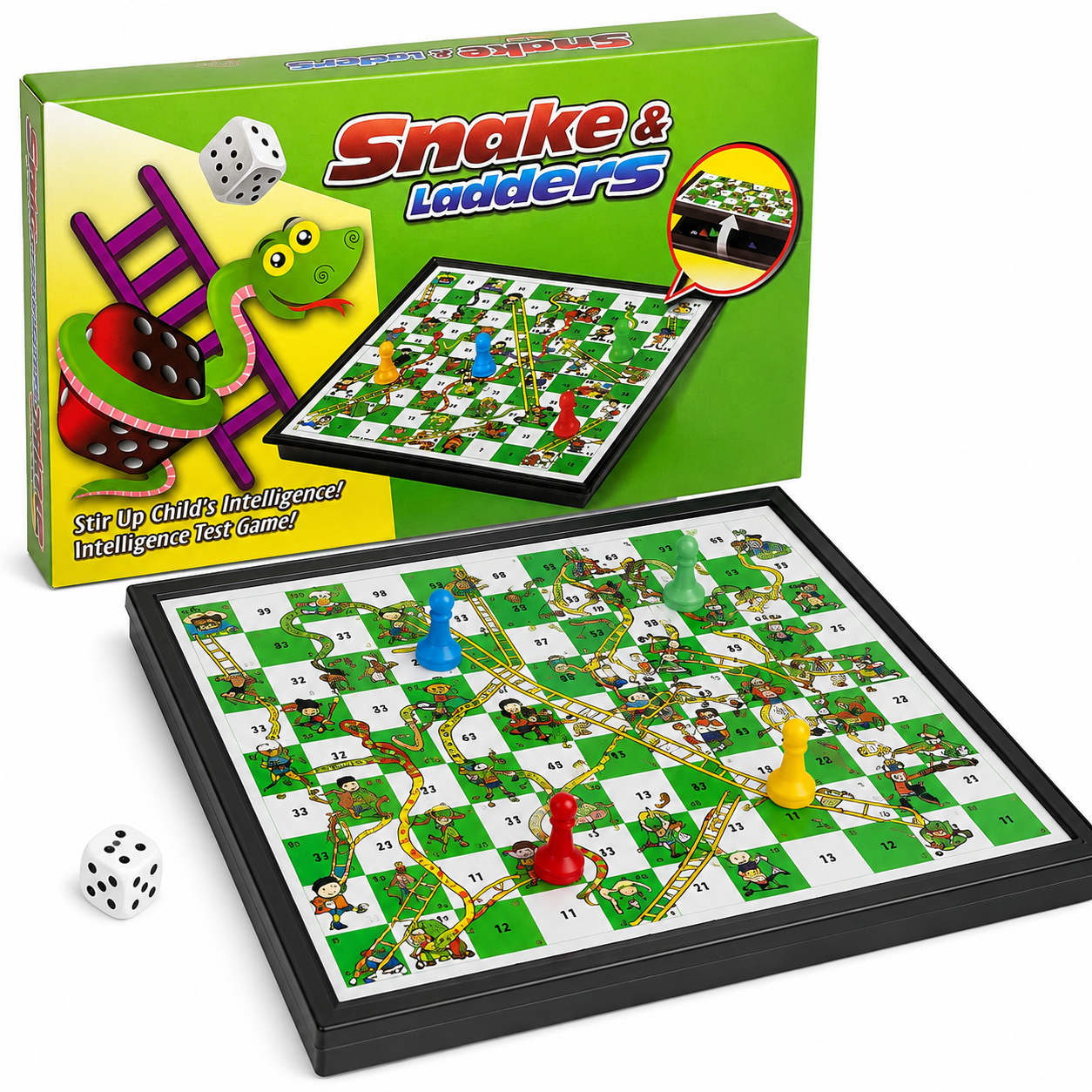 Classic Snakes & Ladders Board Game