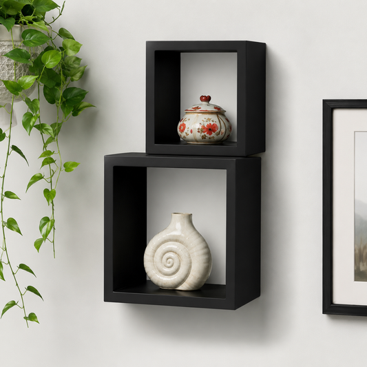 TrendShelving Marseille 2 Cube Wall Shelf Set