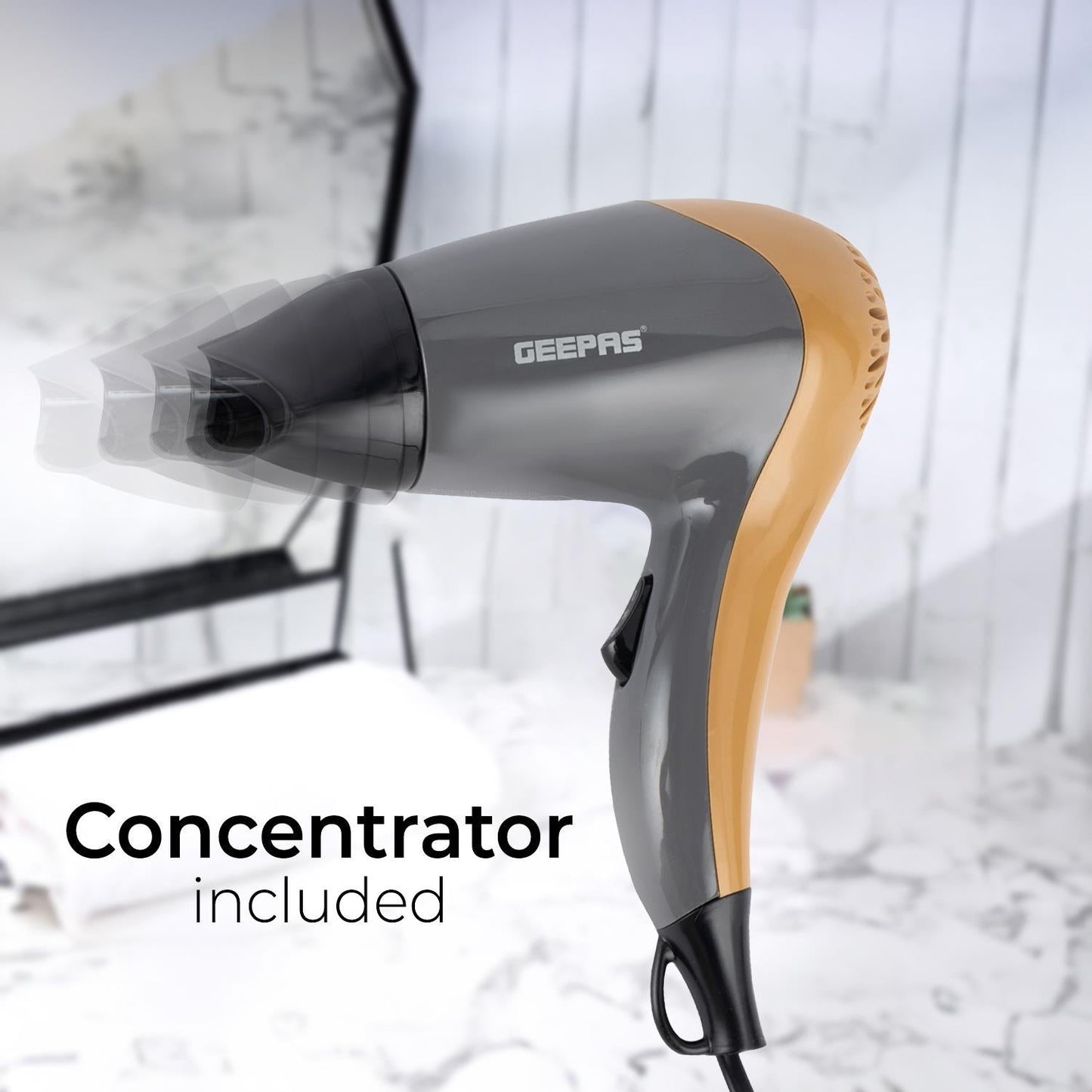 Geepas Mini Compact Lightweight Hair Dryer