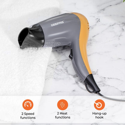 Geepas Mini Compact Lightweight Hair Dryer