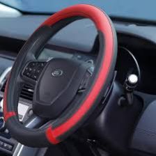 Streetwize Ultimate Steering Wheel Glove– Black & Red Soft Grip