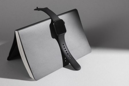 Apple Watch Series 10 GPS 46mm Jet Black Aluminium with Black Sport Band  (Jet Black Strap, Medium)
